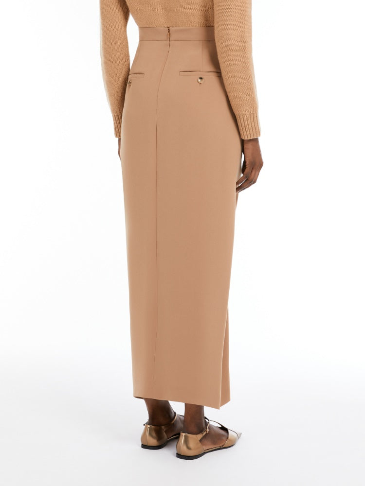 Long cady skirt with pleats