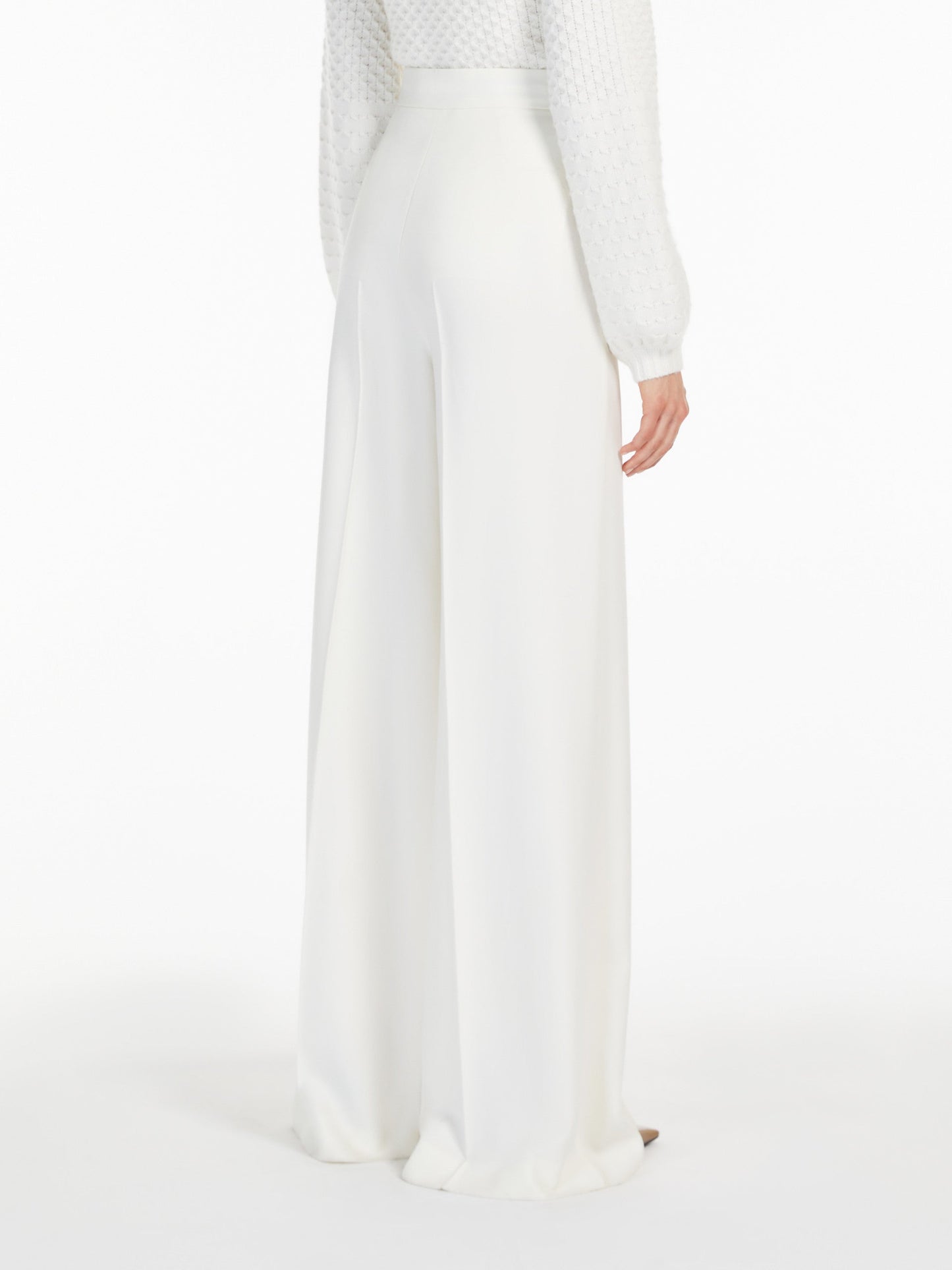 Gabardine wool trousers