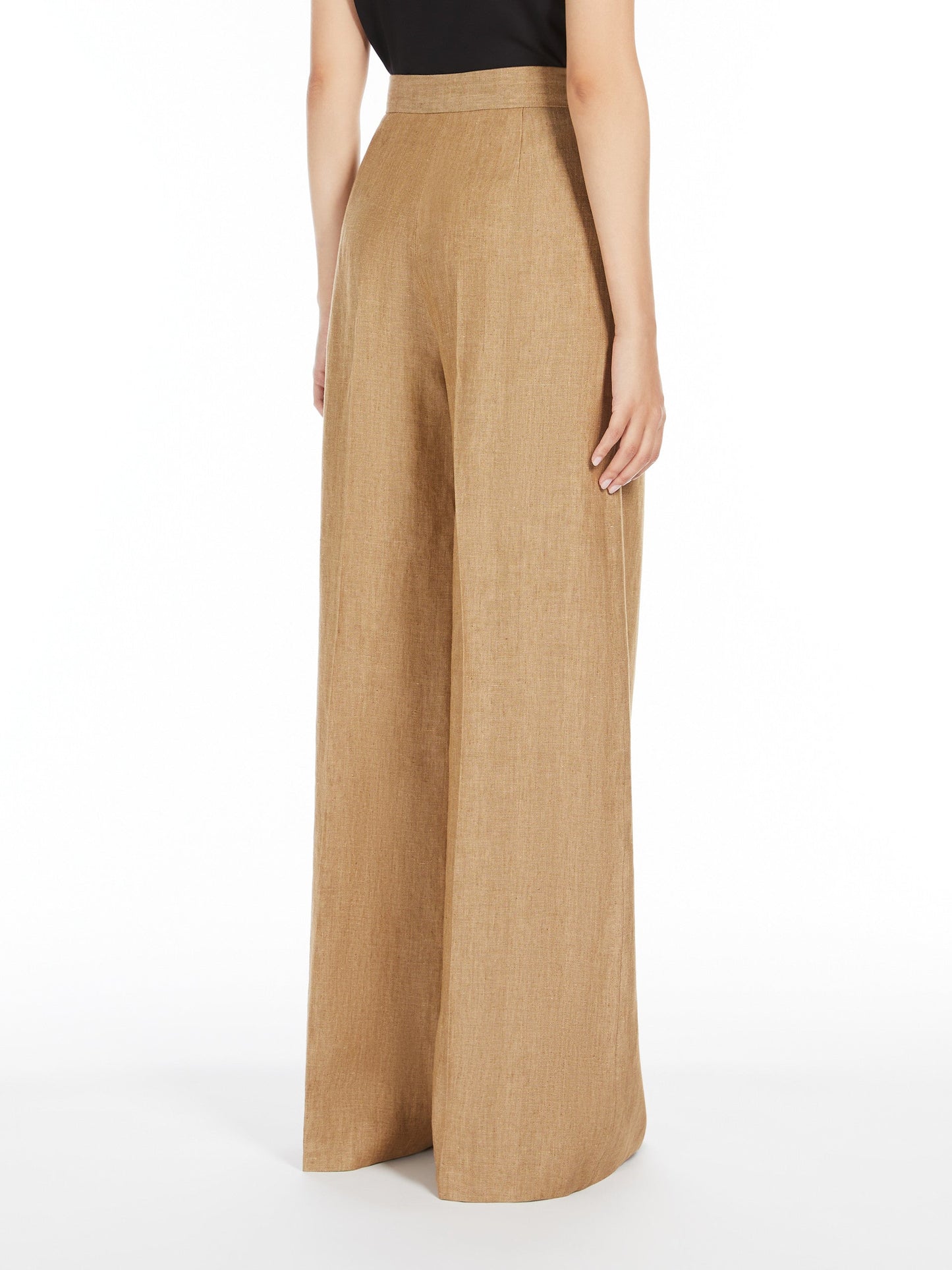 Wide linen trousers