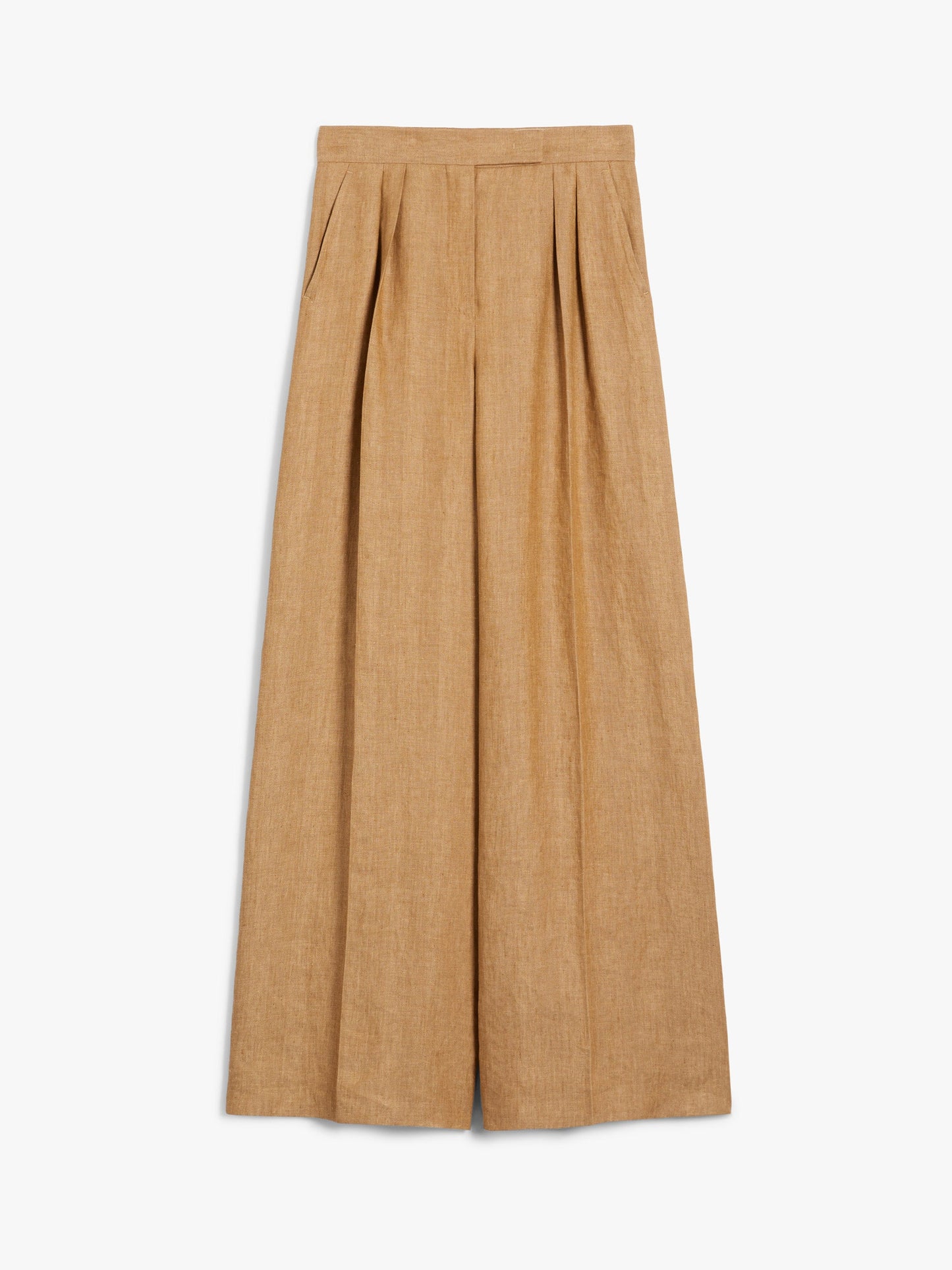 Wide linen trousers