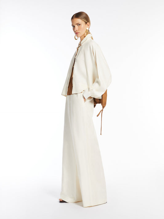 Linen and silk trousers