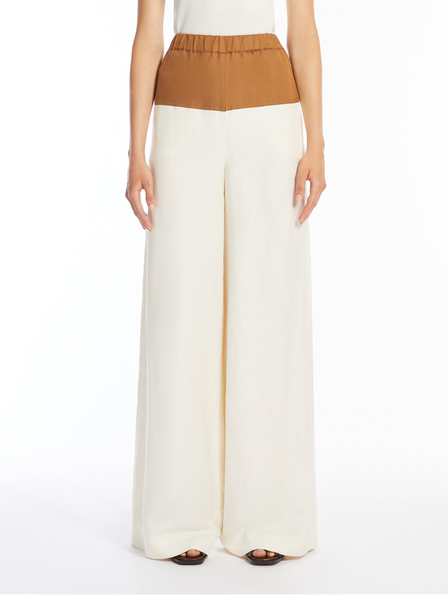 Linen and silk trousers