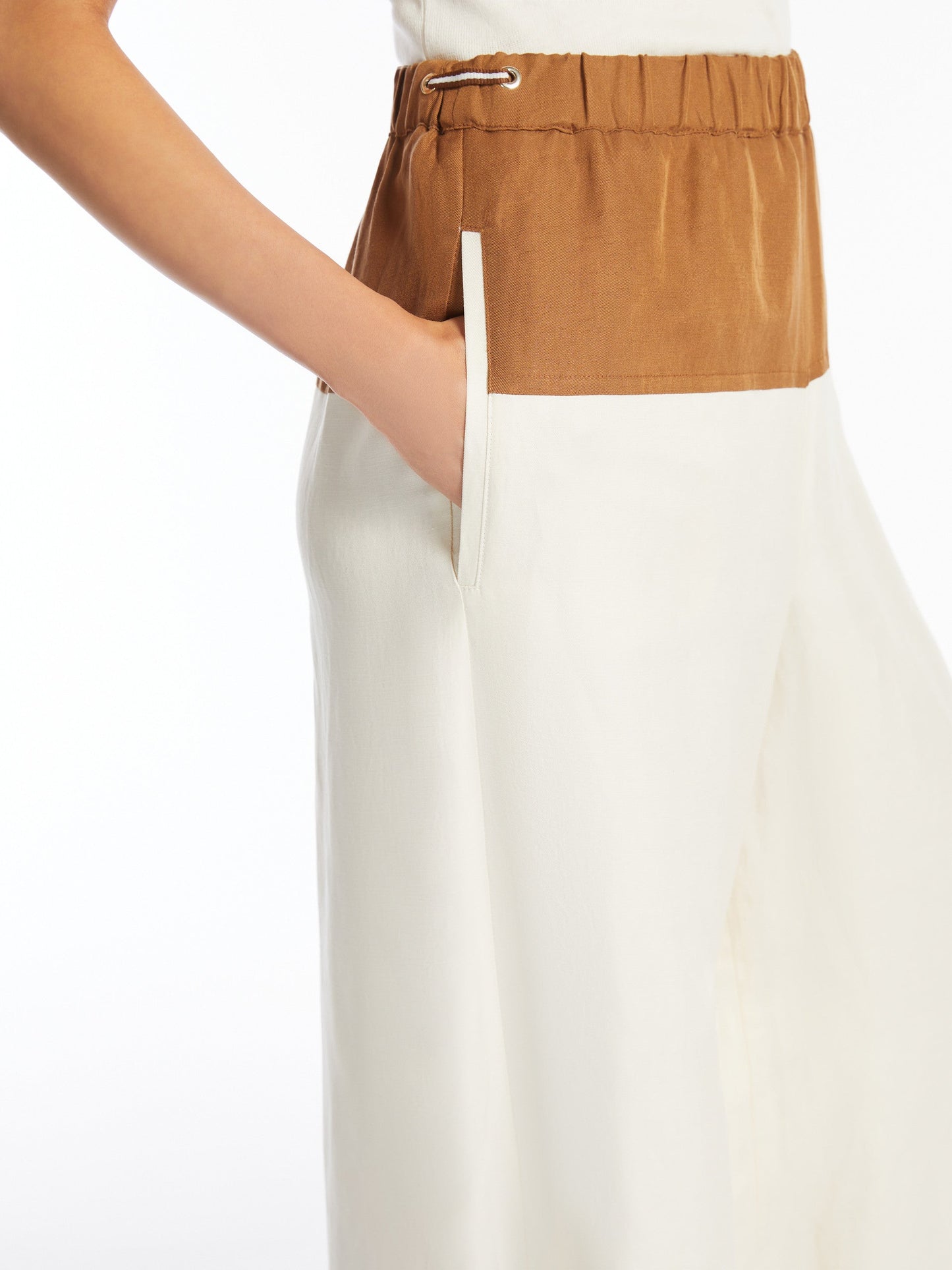Linen and silk trousers
