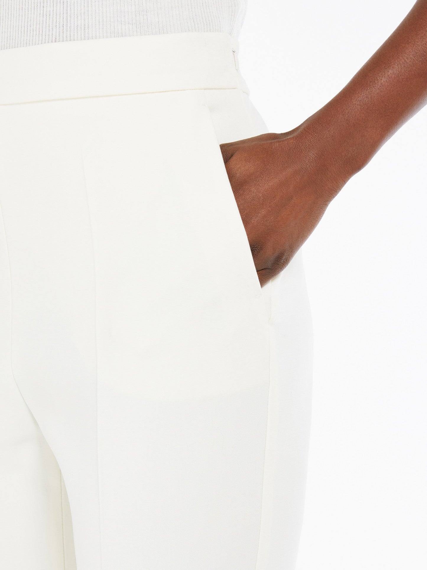 Wool crêpe trousers