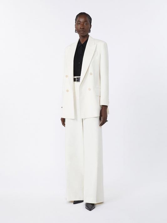 Wide-fit cotton trousers