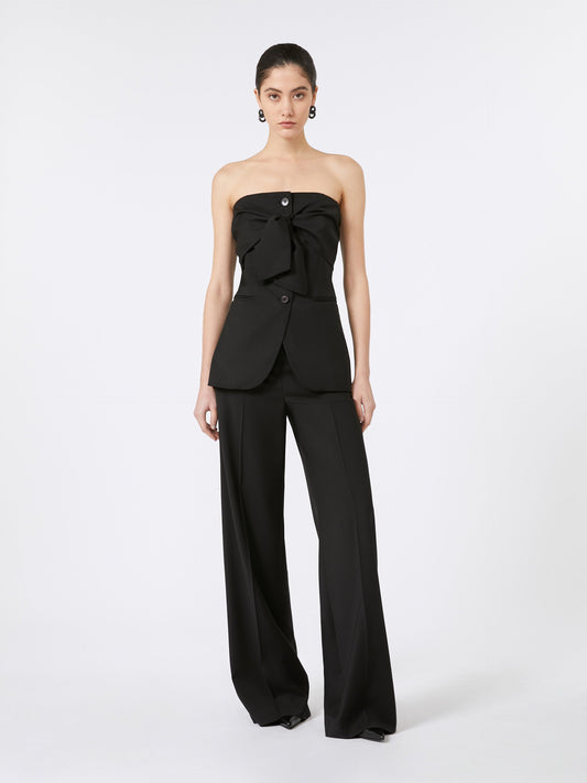 Woollen cloth corset top