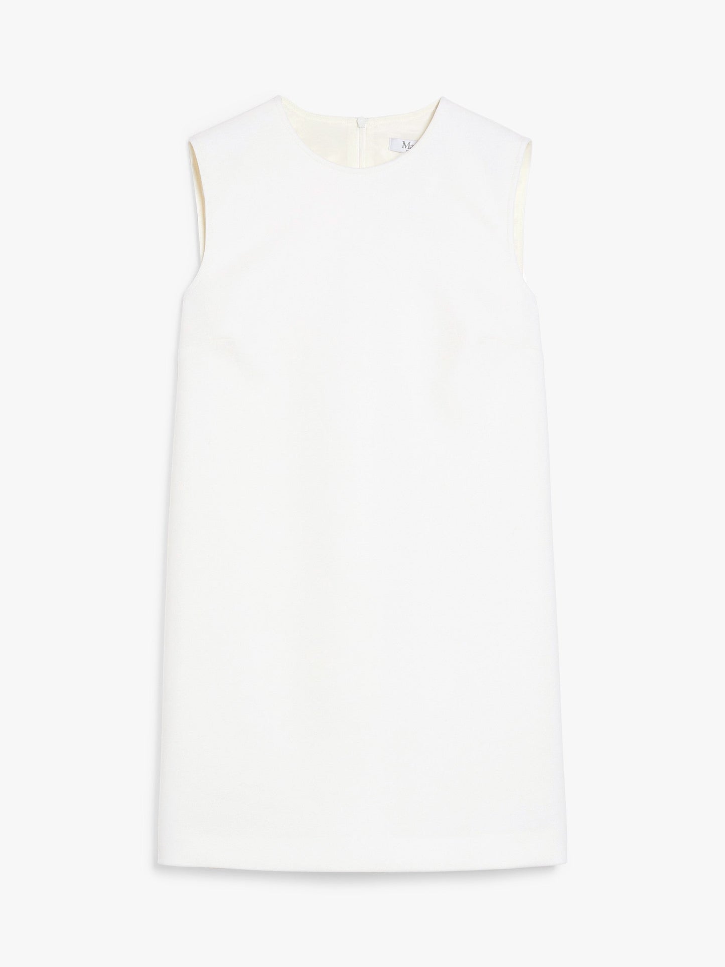 Wool canvas sleeveless dress