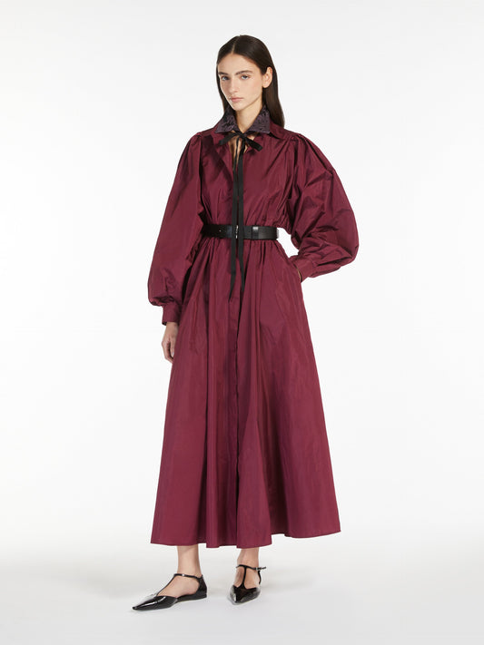 Flared taffeta dress