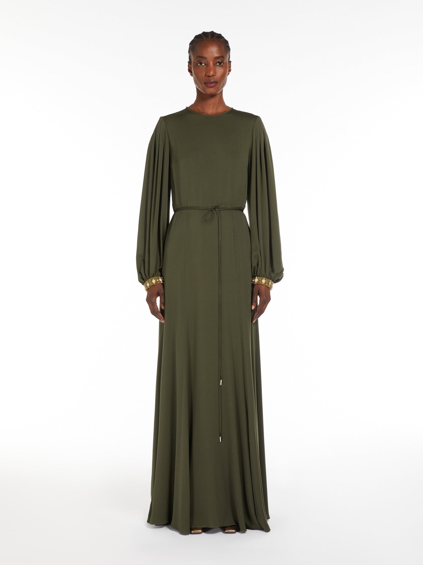 Silk charmeuse dress