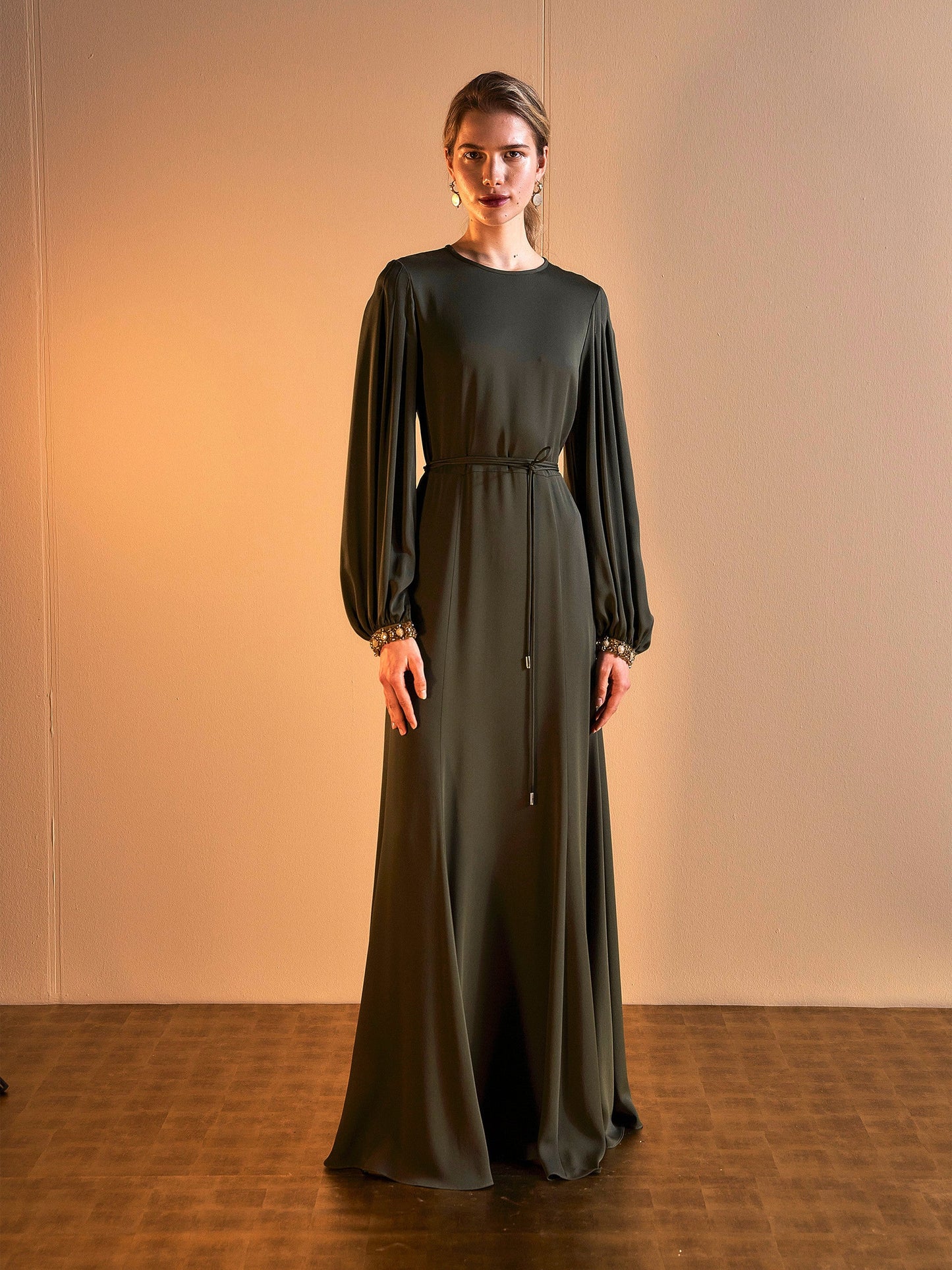 Silk charmeuse dress