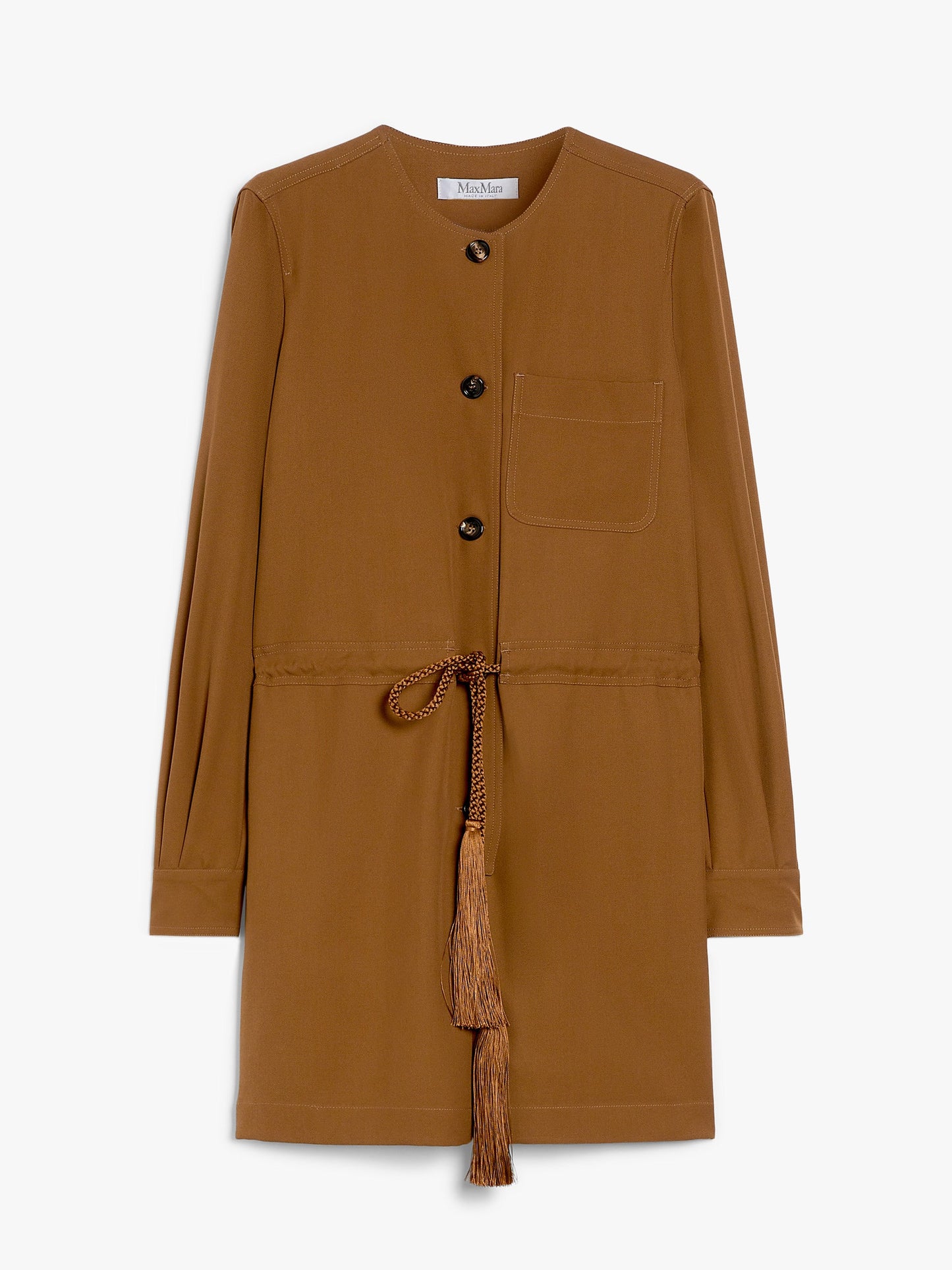 Gabardine wool short jumpsuit