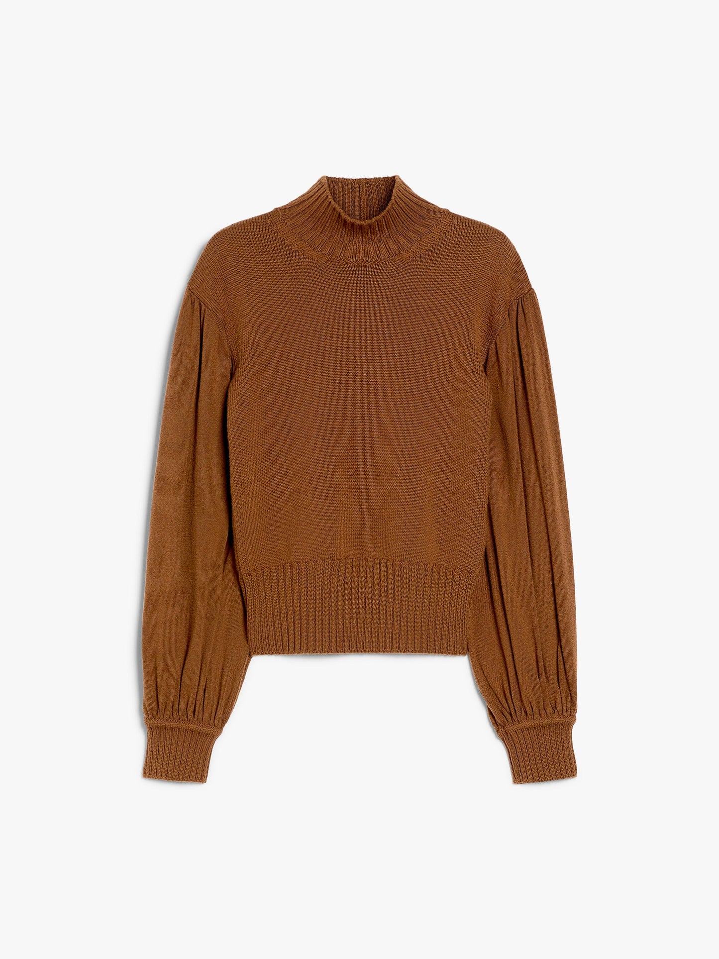 Wide-sleeved wool jumper