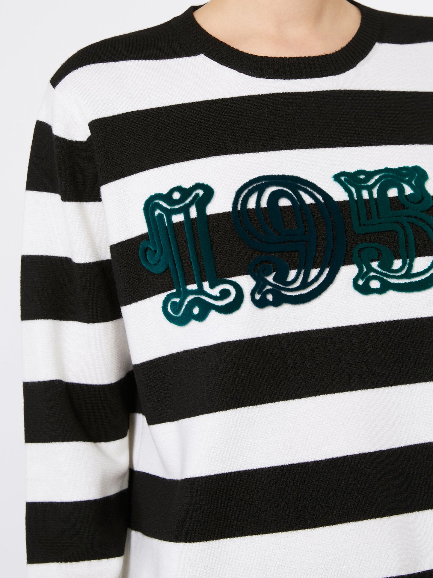 Embroidered wool sweater
