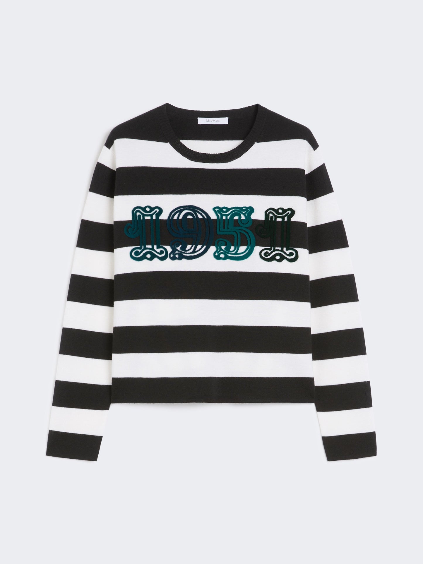 Embroidered wool sweater