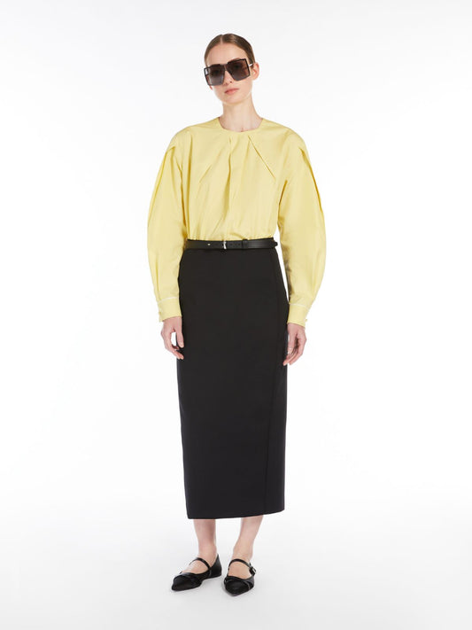 Jersey midi skirt