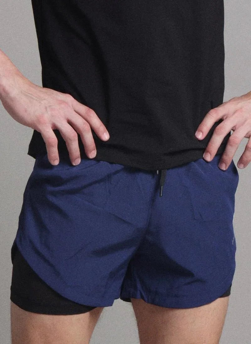 2-in-1 Running Shorts with Compression for Men