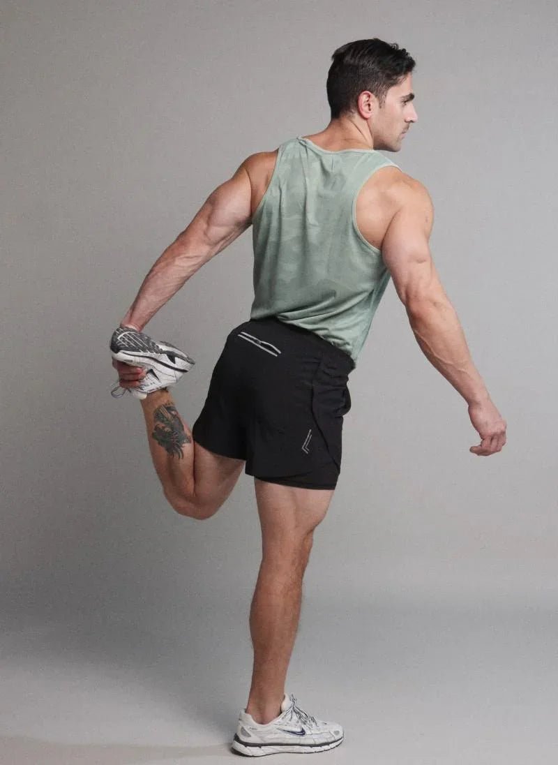 2-in-1 Running Shorts with Compression for Men