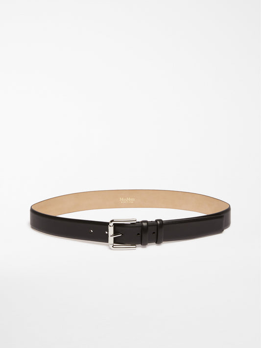Natural leather belt
