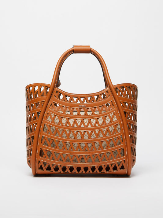 Woven leather small Marine bag