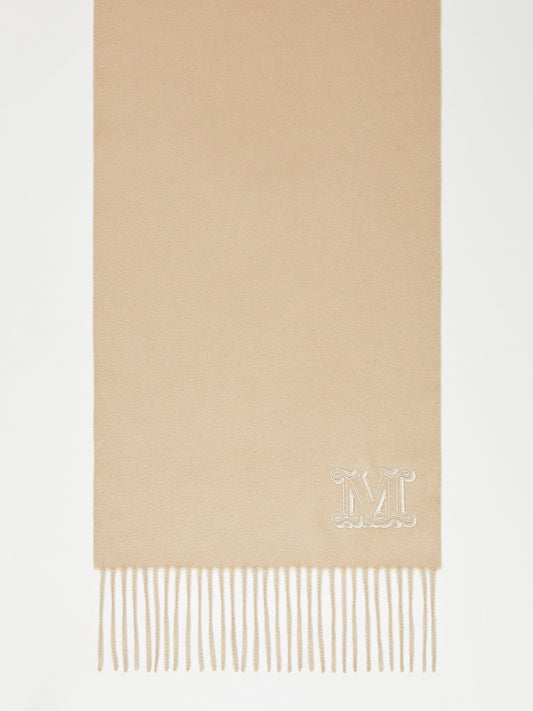 Fringed cashmere stole