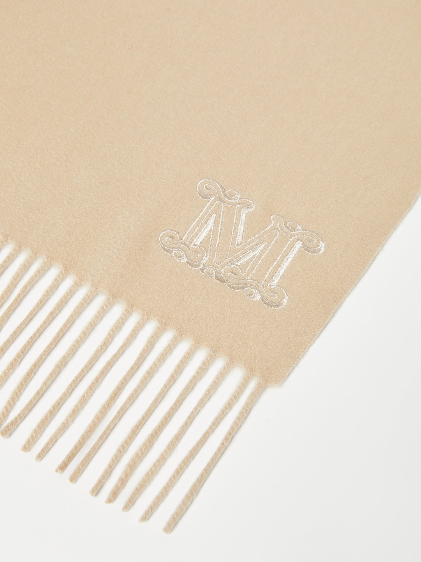 Fringed cashmere stole
