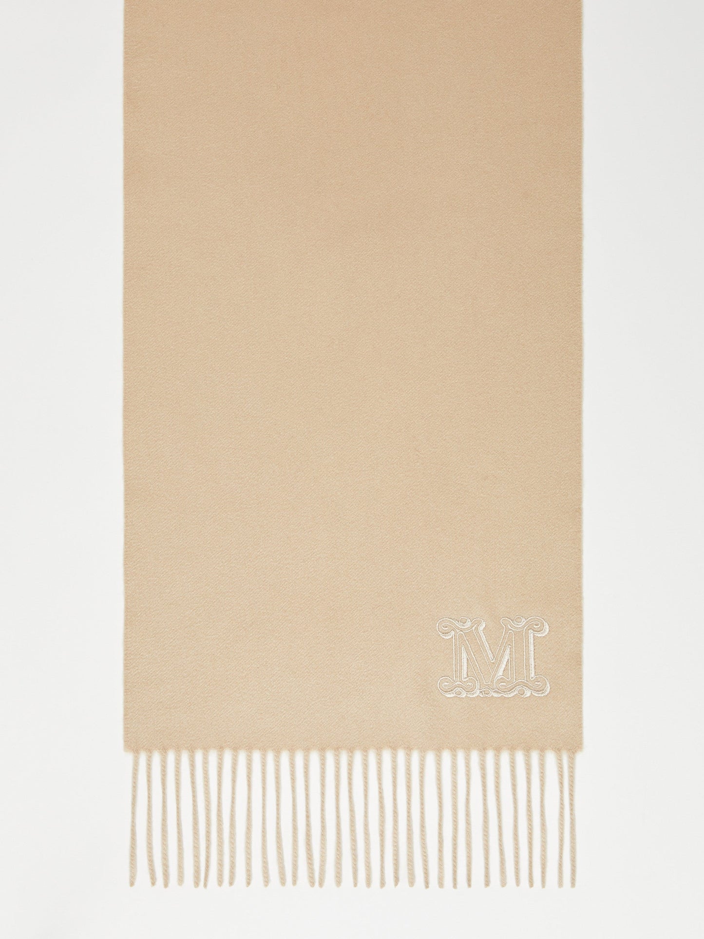 Fringed cashmere stole