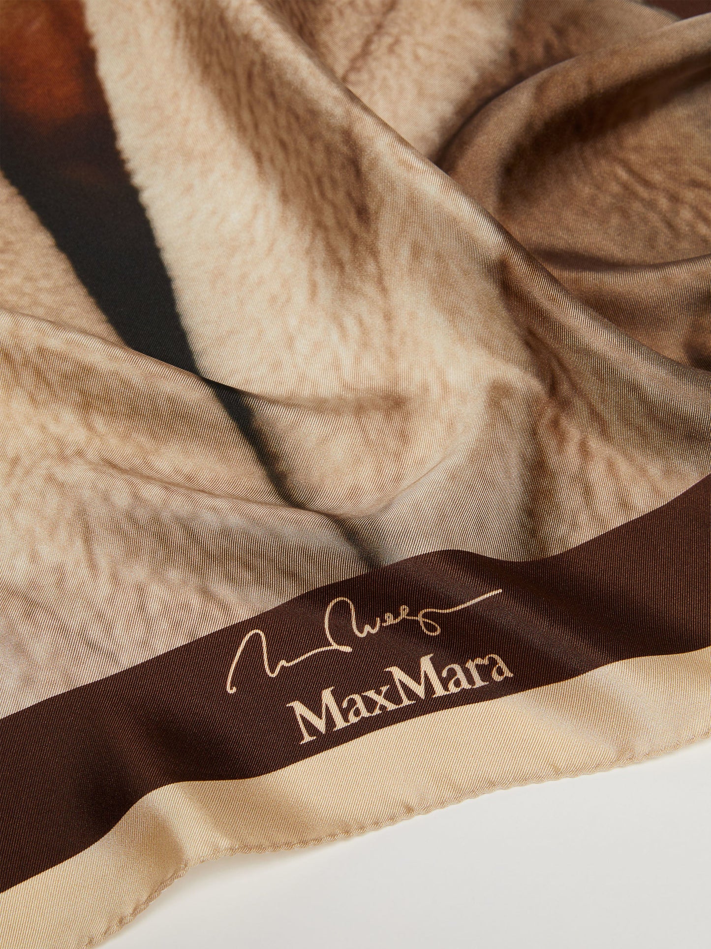 Printed silk scarf