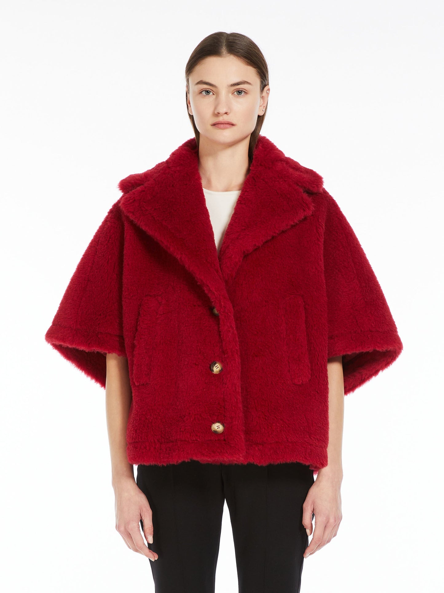Teddy fabric short cloak