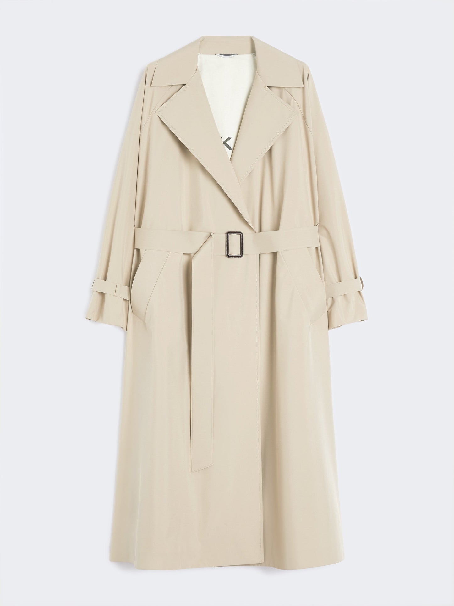 Water-repellent canvas trench coat