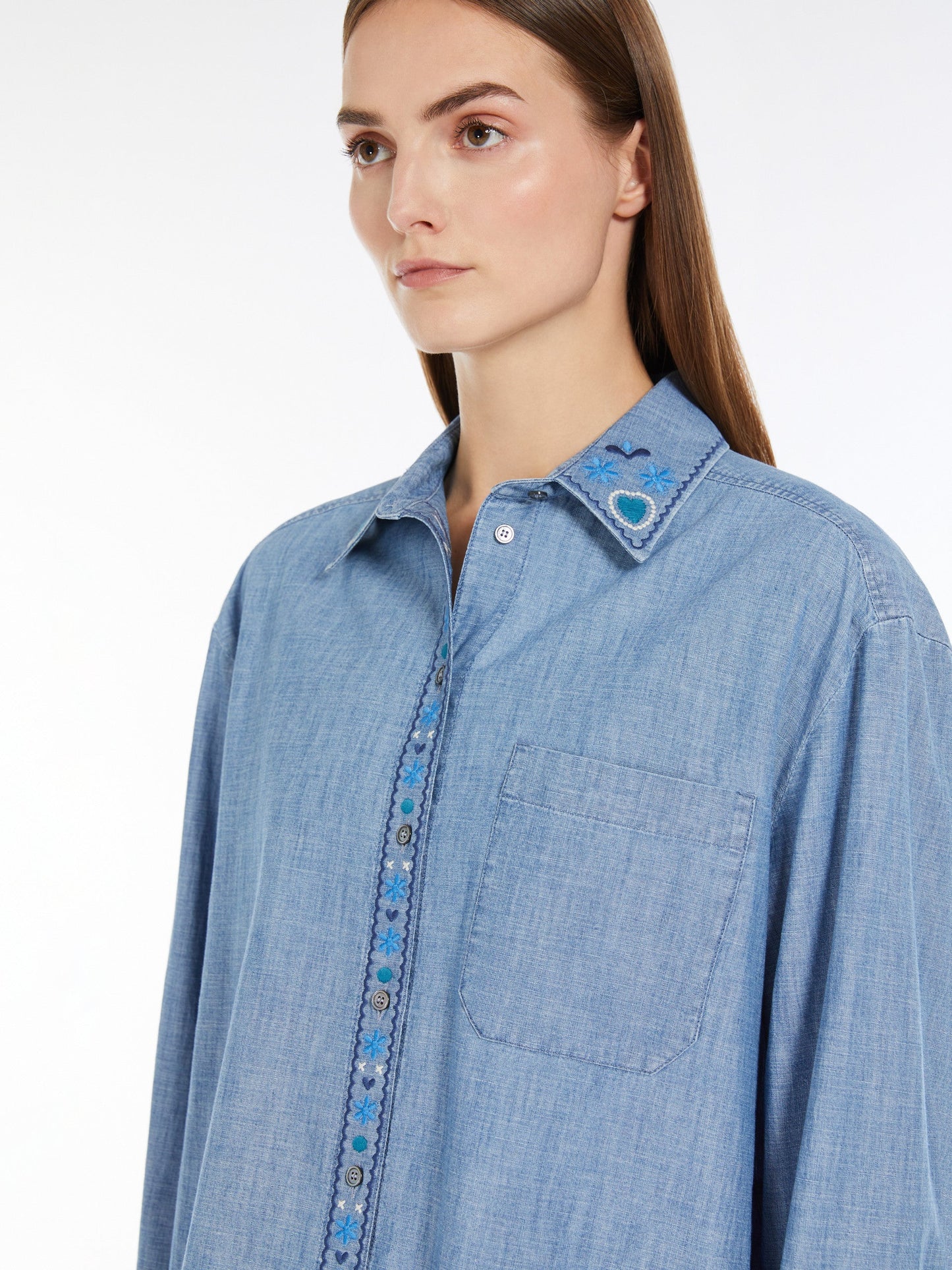 Cotton chambray shirt
