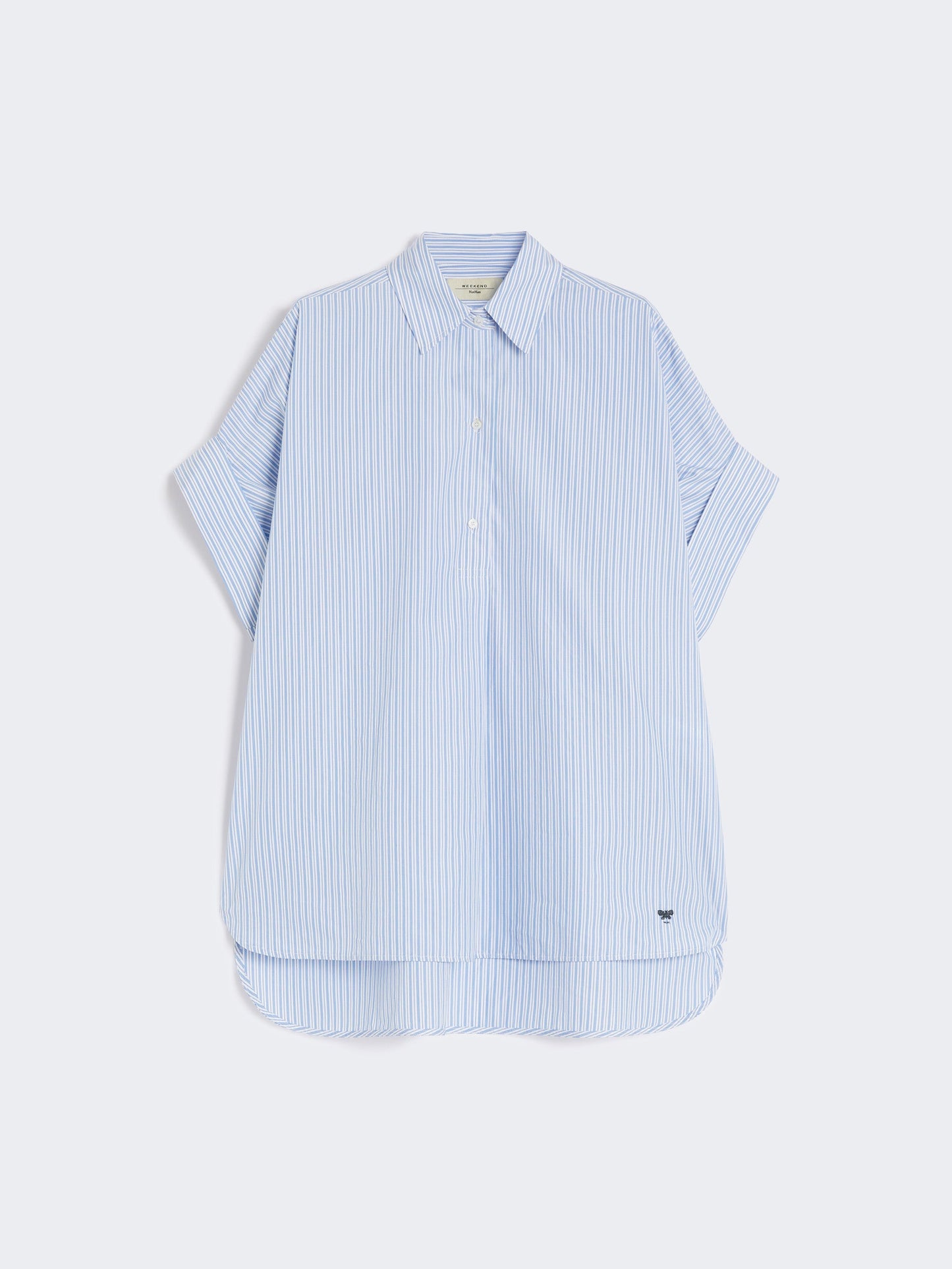 Straight-fit cotton poplin shirt