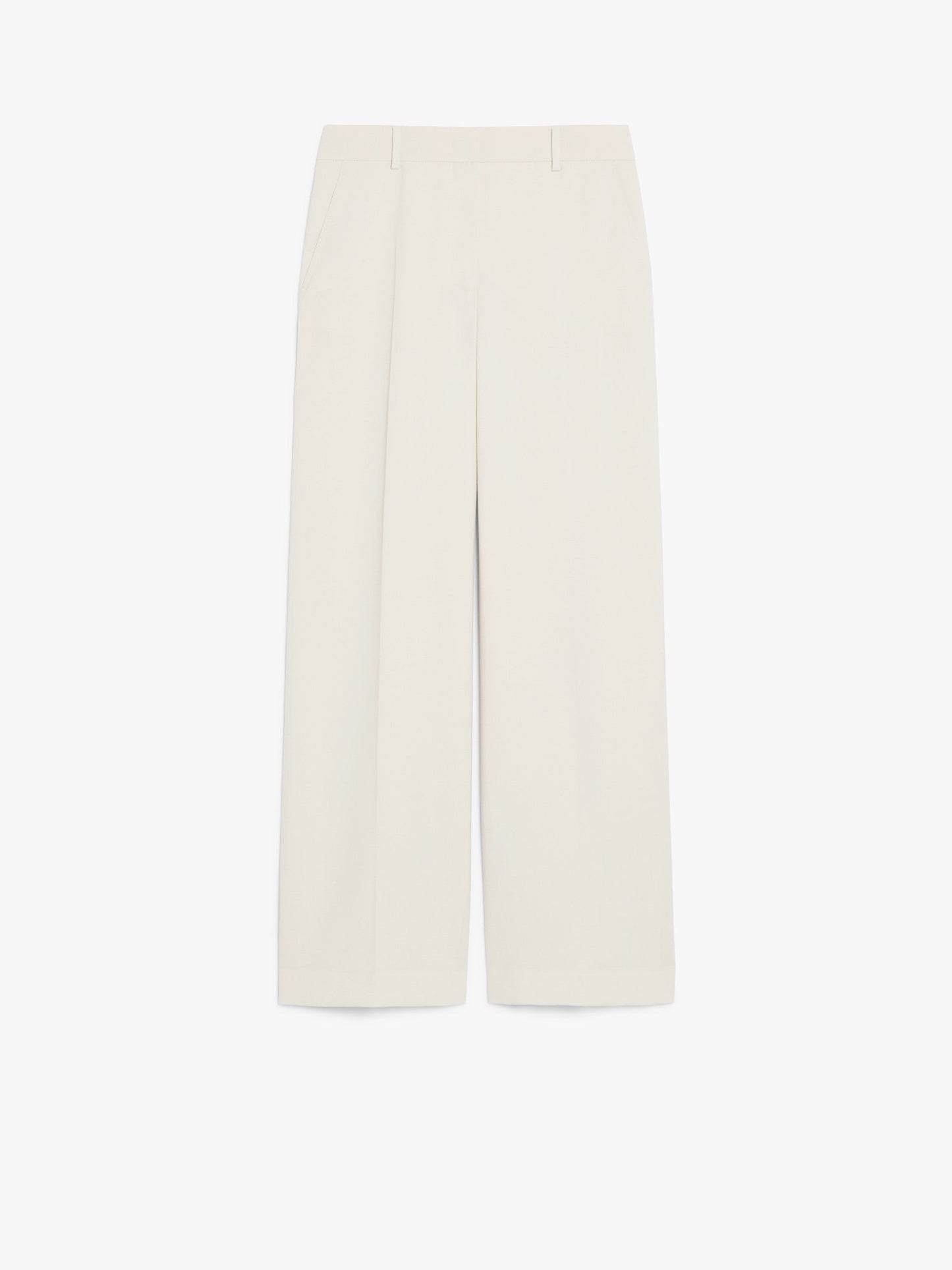 Wool canvas palazzo trousers