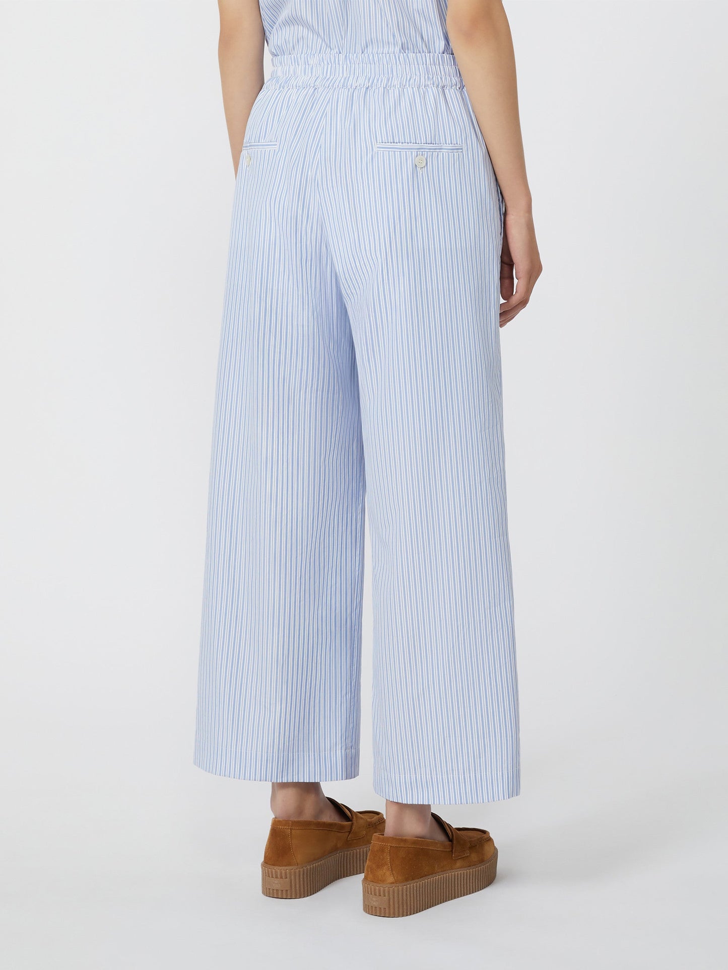 Cotton sateen trousers