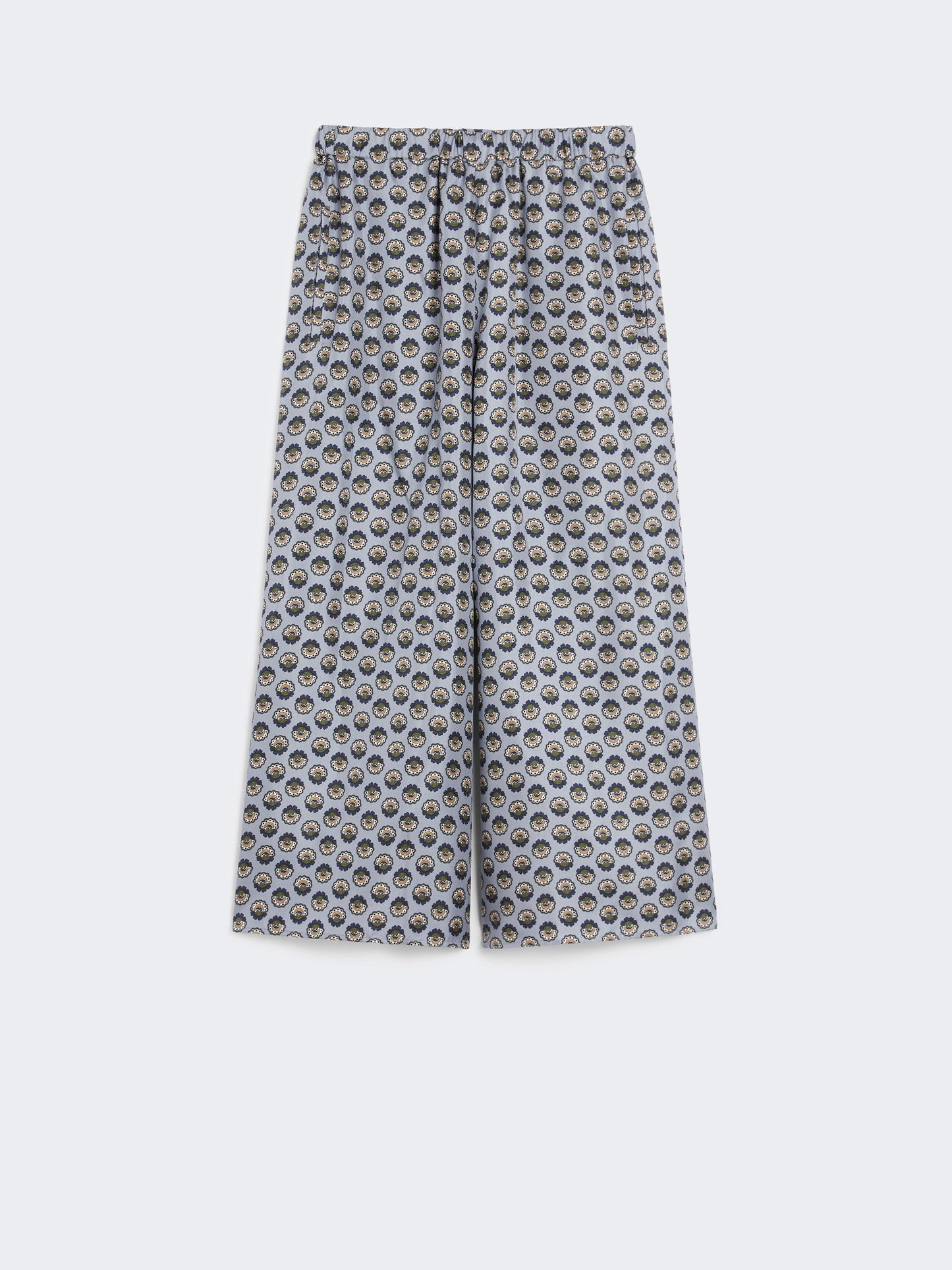 Wide-fit silk trousers