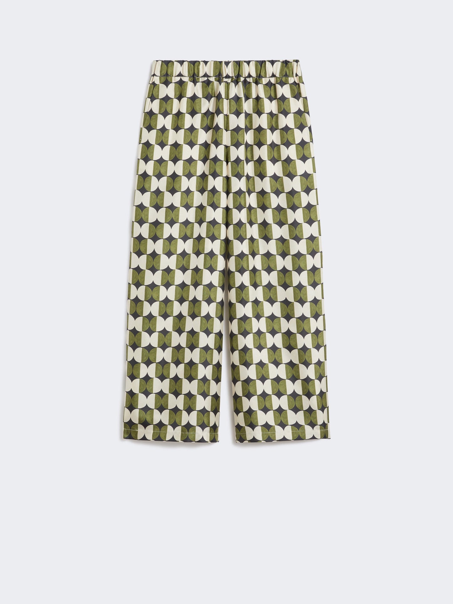 Silk twill trousers