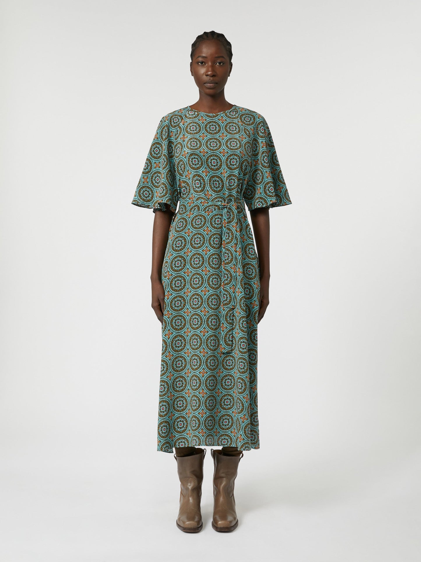 Silk crepe de chine dress