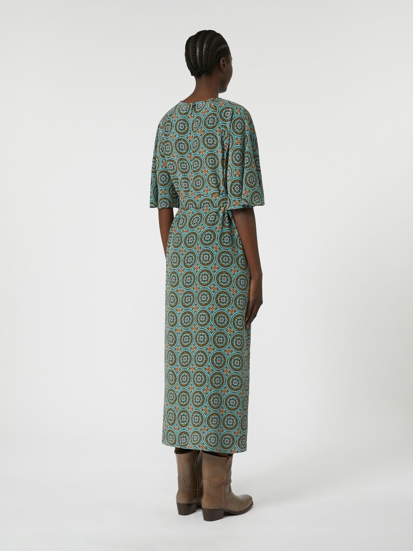 Silk crepe de chine dress