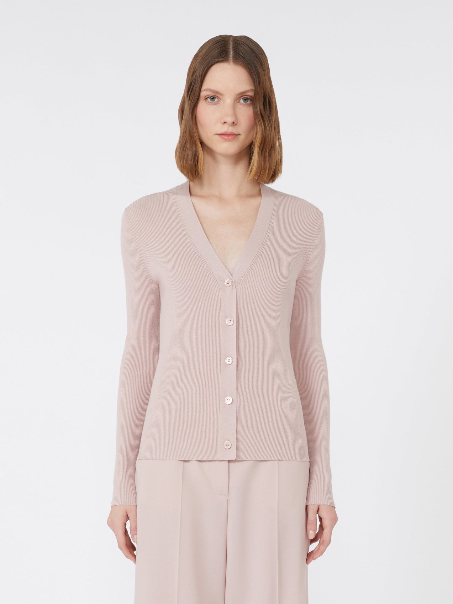 Viscose V-neck cardigan