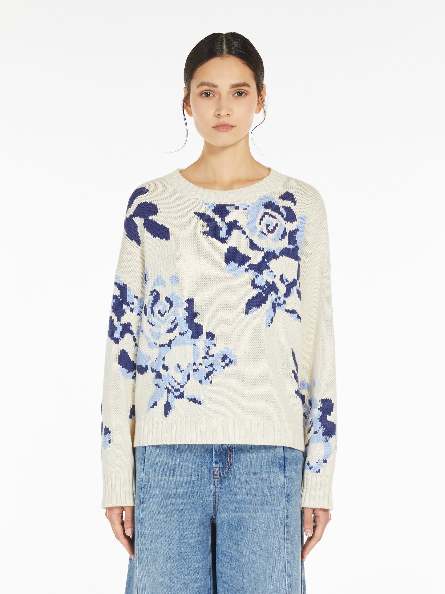 Patterned cotton yarn jumper