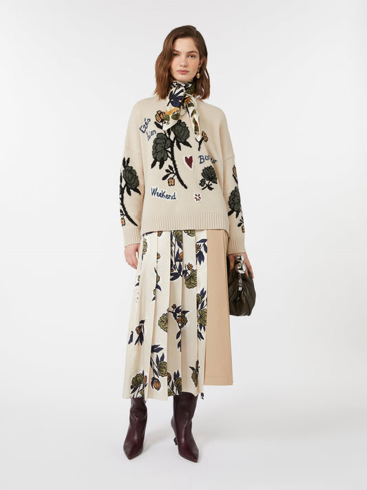 Wool knit oversized jumper
