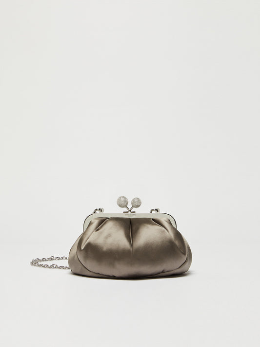 Small satin Pasticcino Bag with rhinestones