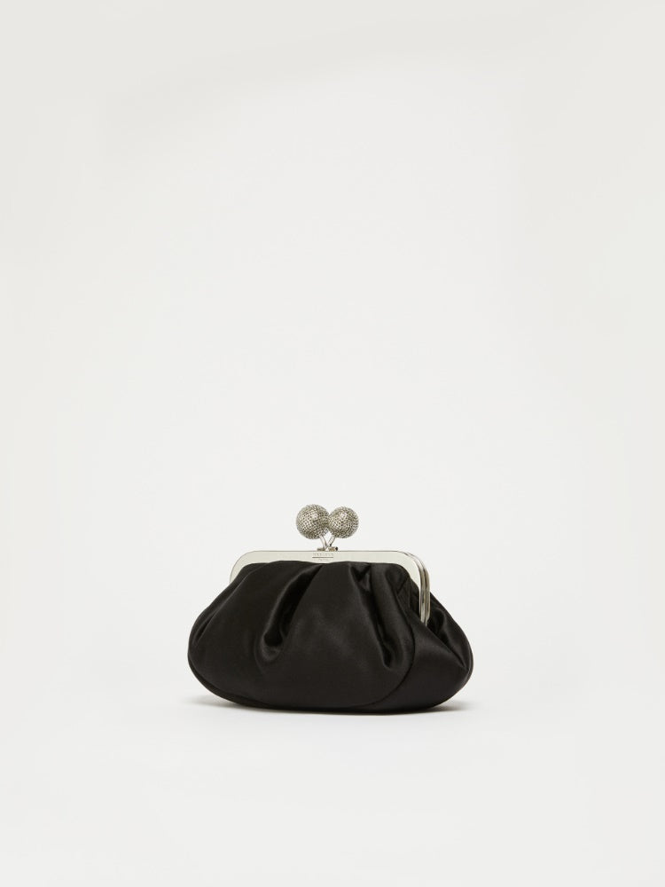 Small satin Pasticcino Bag with rhinestones