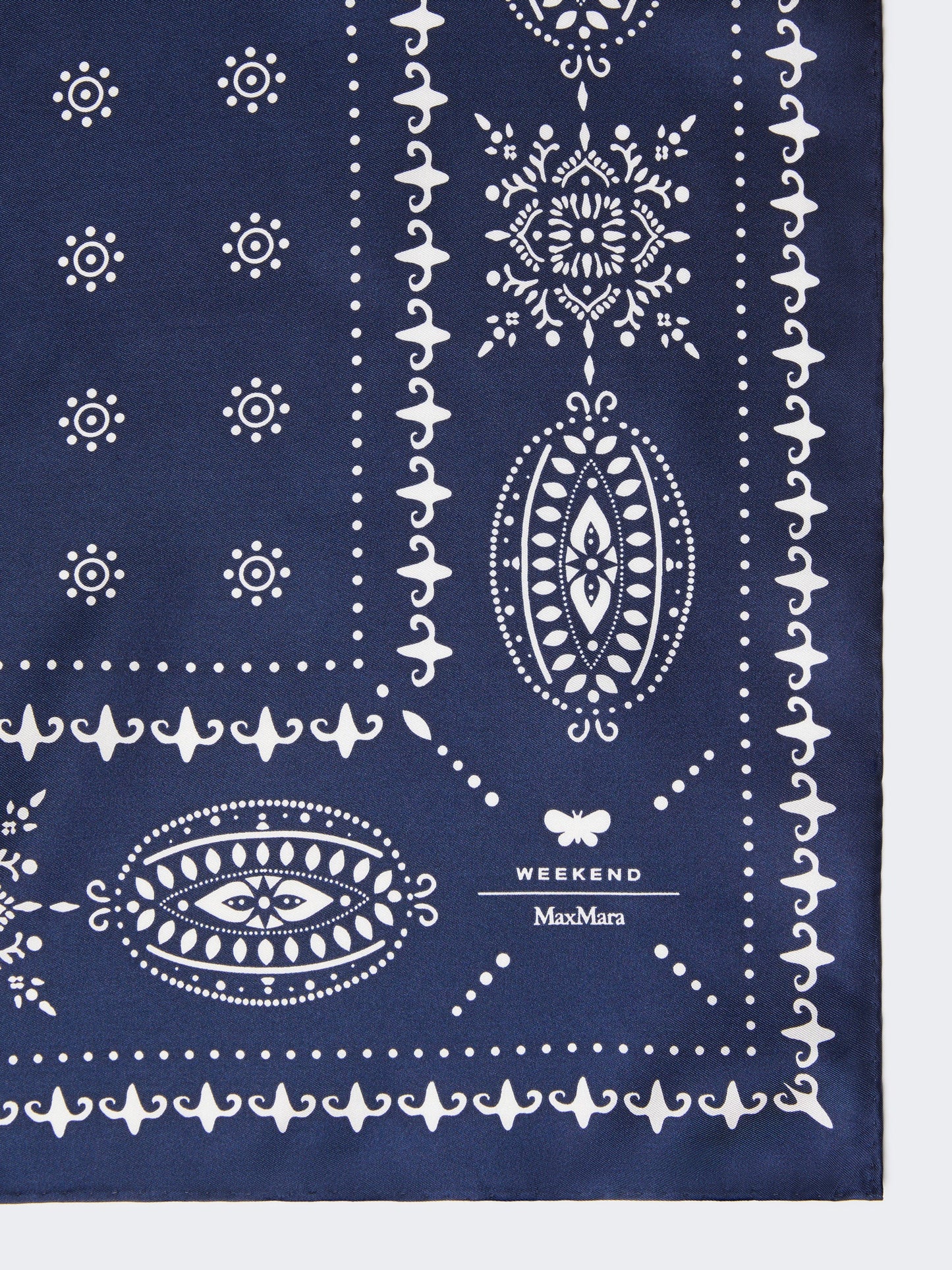 Printed silk scarf