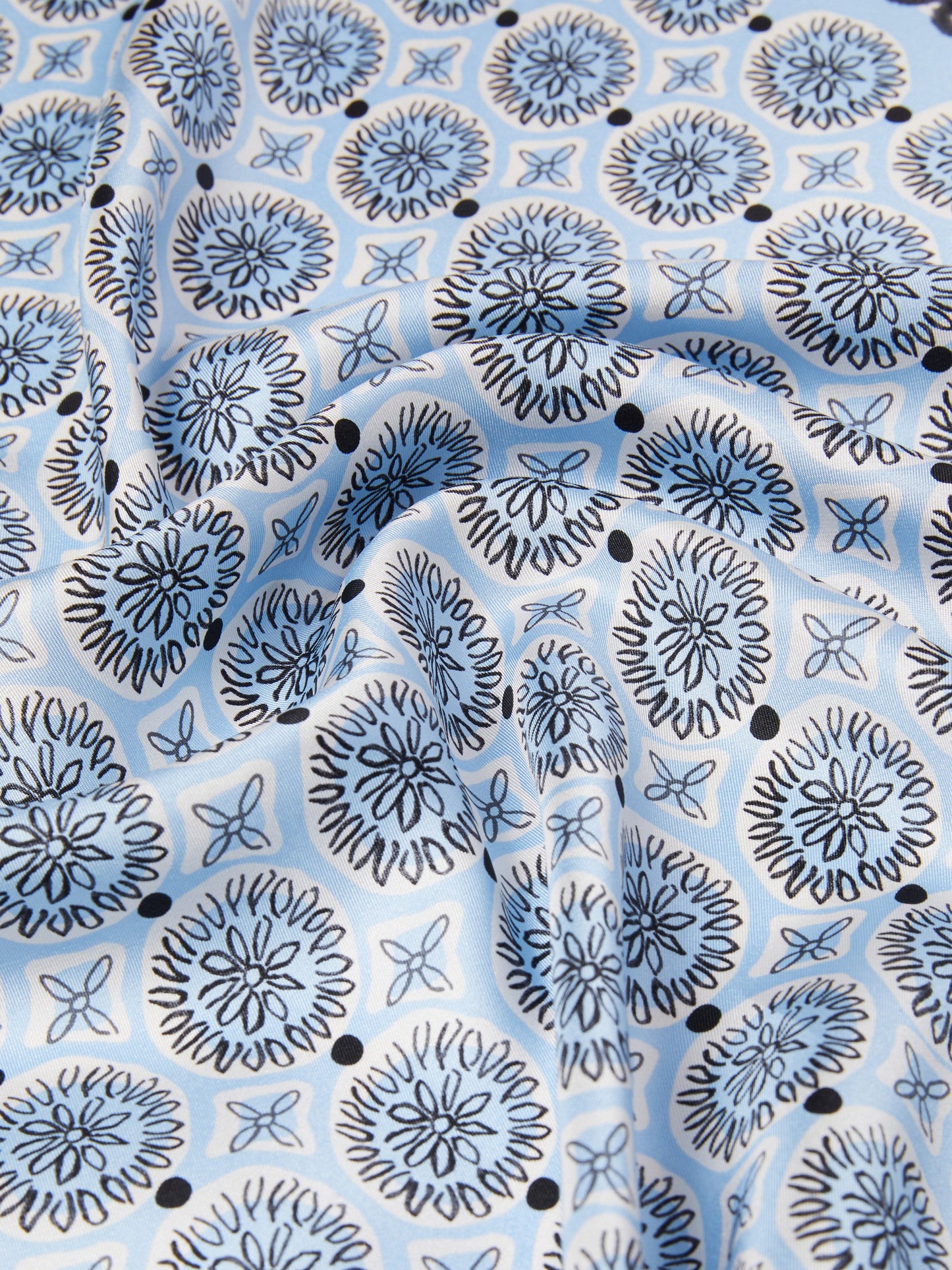 Printed silk scarf