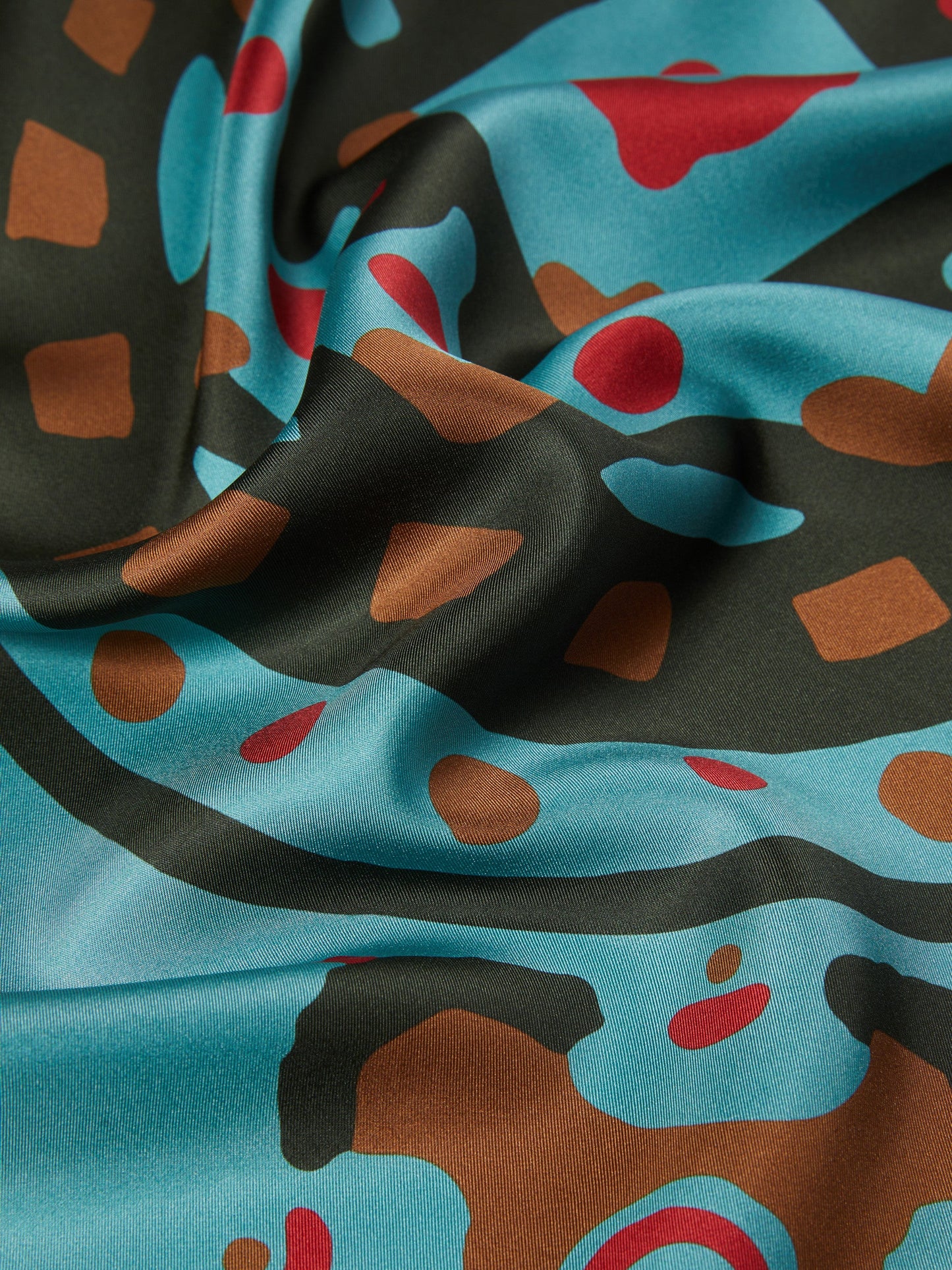 Printed silk pocket square