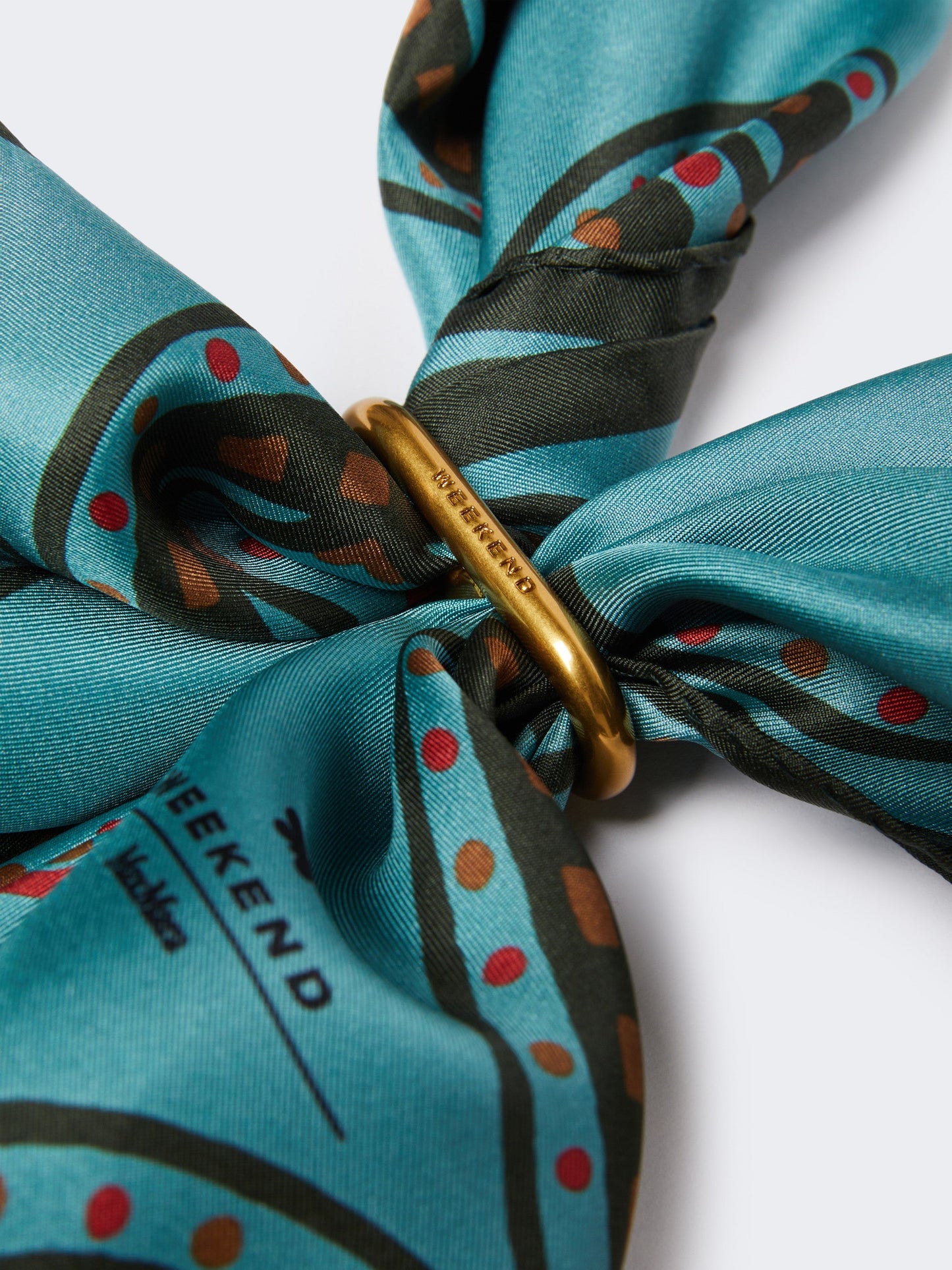 Printed silk pocket square
