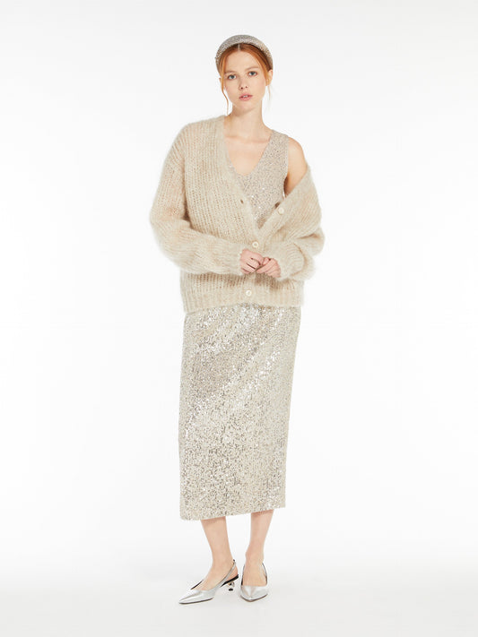 Embroidered tulle skirt