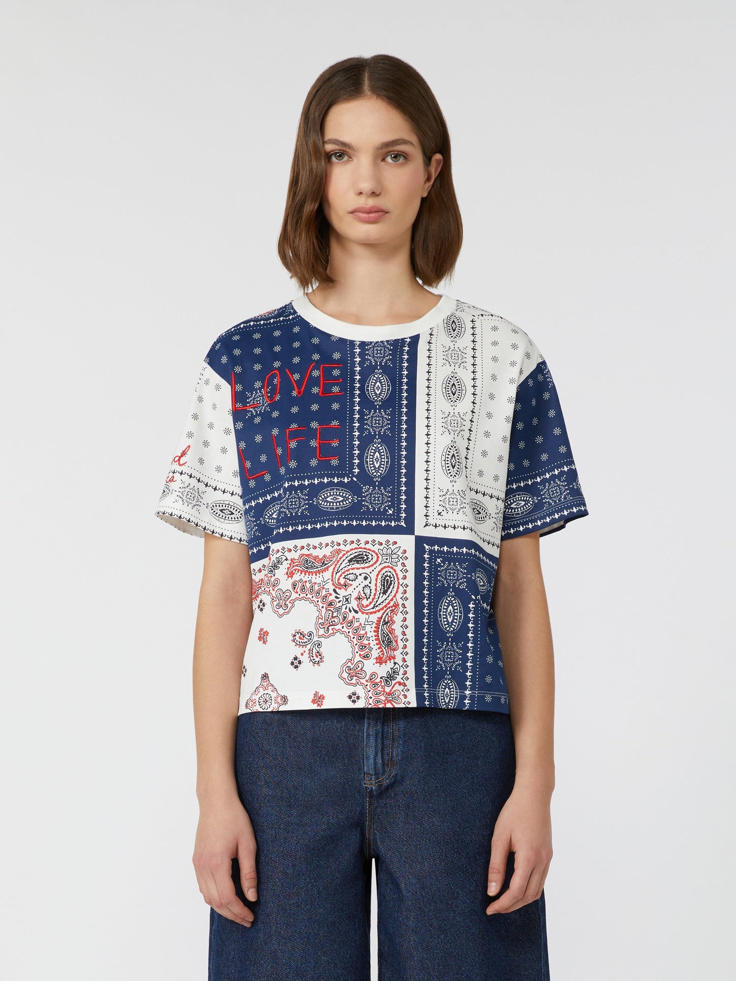 Printed organic cotton T-shirt