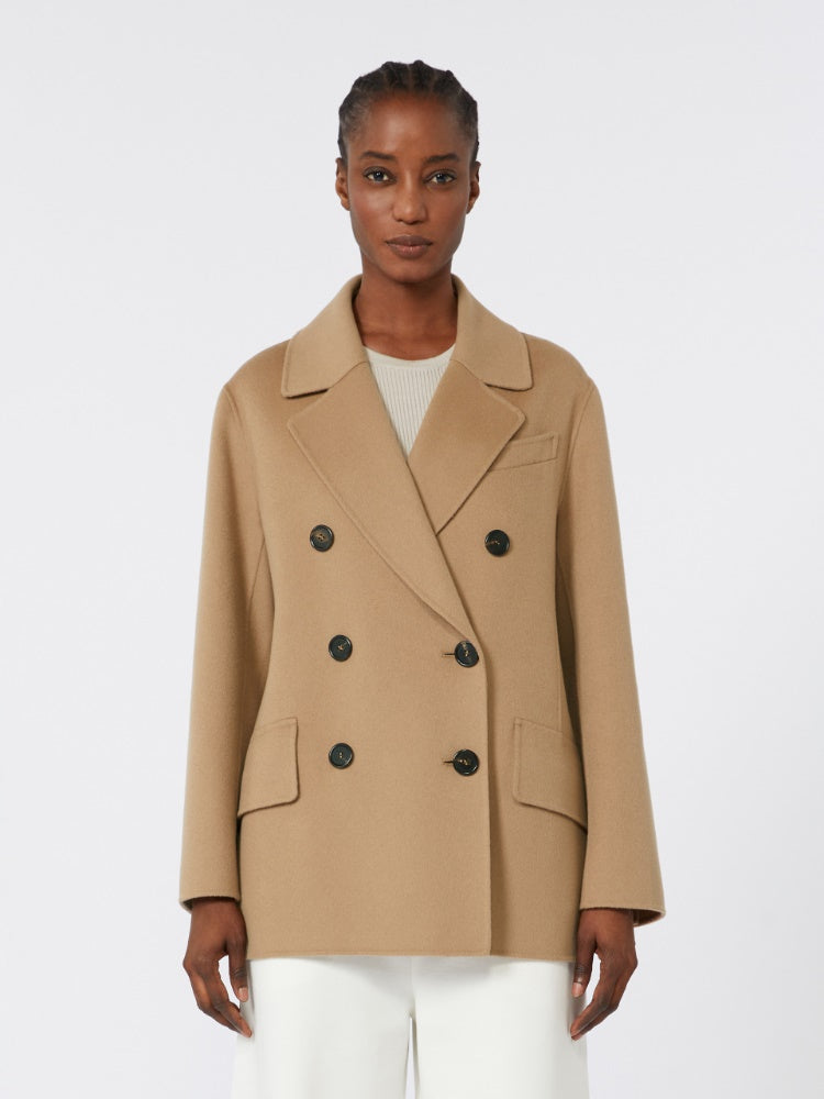 Double-breasted wool jacket
