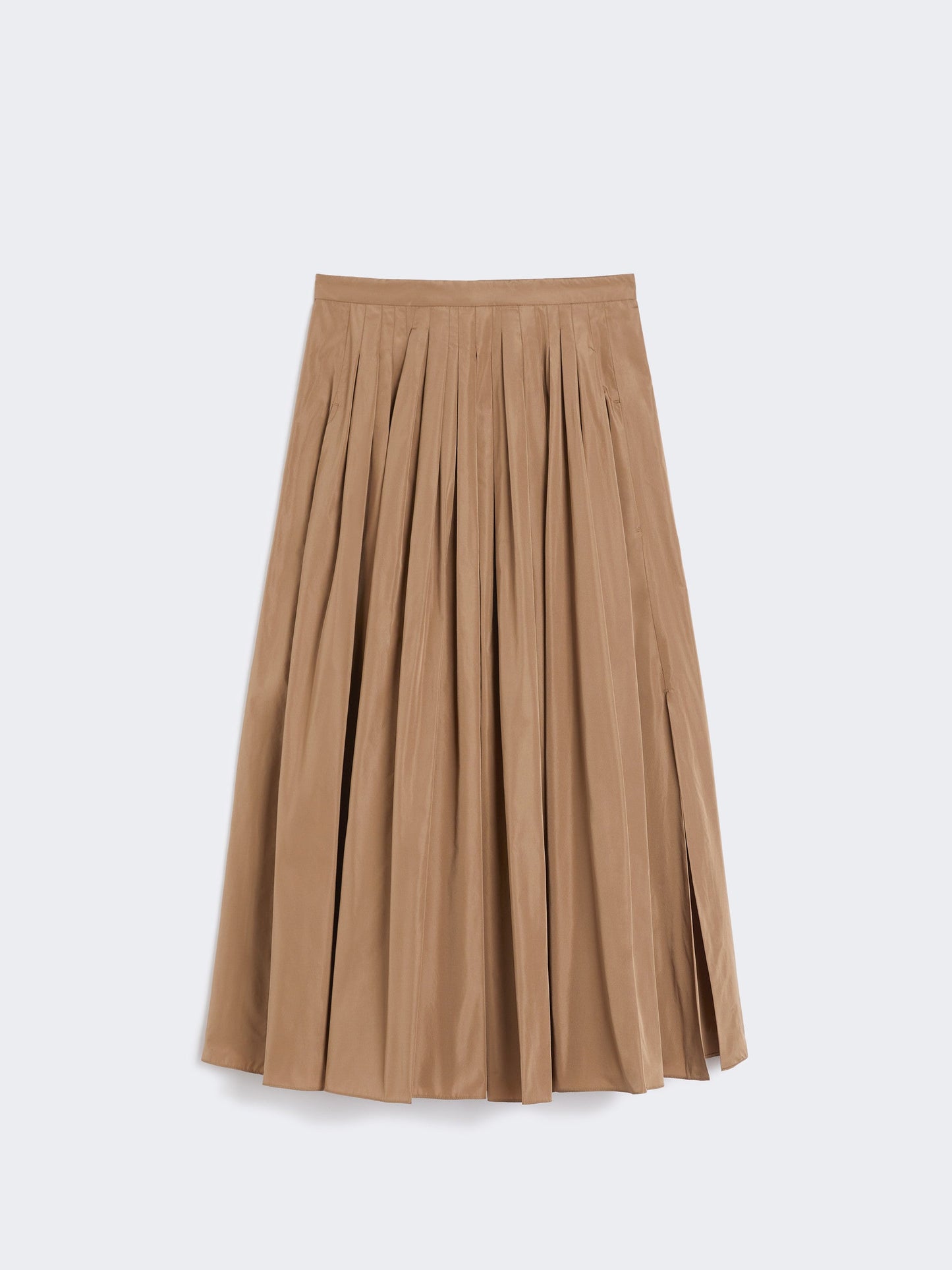 Pleated taffeta skirt